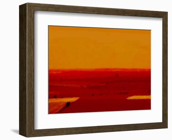 Red Land-Kenny Primmer-Framed Art Print