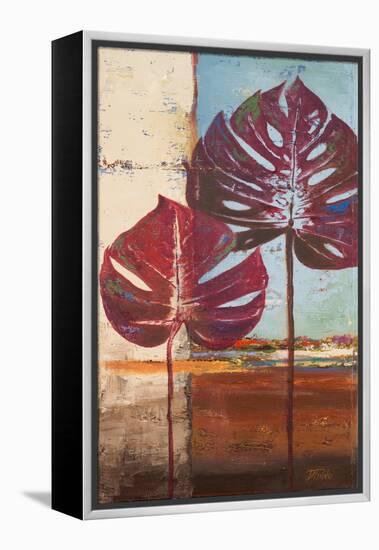 Red Leaves II-Patricia Pinto-Framed Stretched Canvas