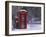 Red Letterbox and Telephone Box in the Snow, Highlands, Scotland, UK, Europe-David Tipling-Framed Photographic Print