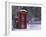 Red Letterbox and Telephone Box in the Snow, Highlands, Scotland, UK, Europe-David Tipling-Framed Photographic Print