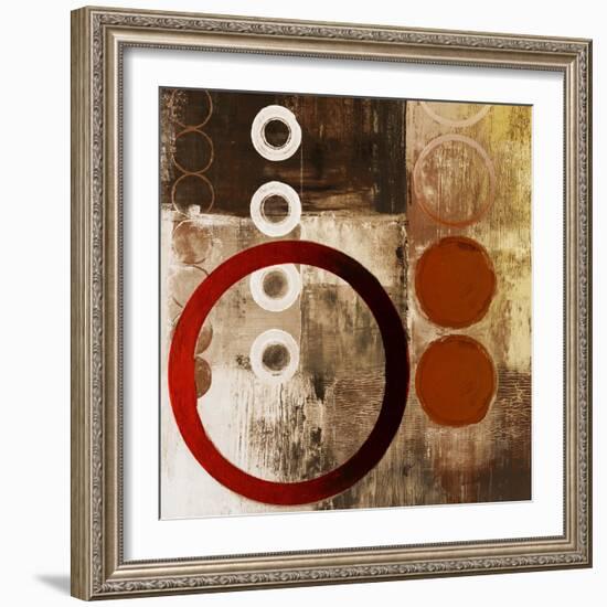 Red Liberate Square I-Michael Marcon-Framed Art Print