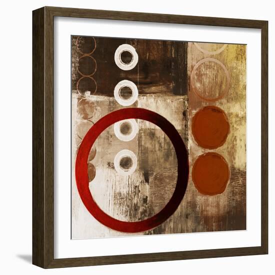 Red Liberate Square I-Michael Marcon-Framed Art Print