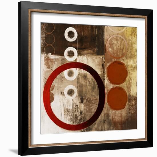Red Liberate Square I-Michael Marcon-Framed Art Print