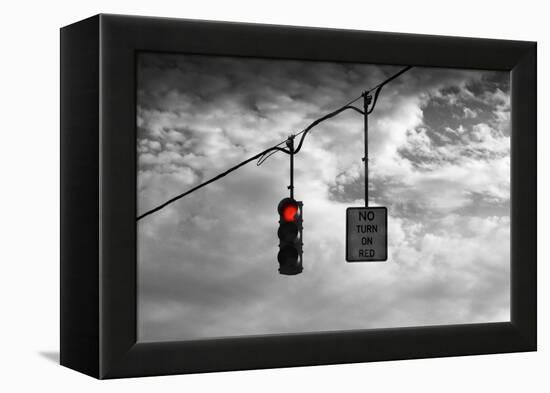 Red Light-null-Framed Stretched Canvas