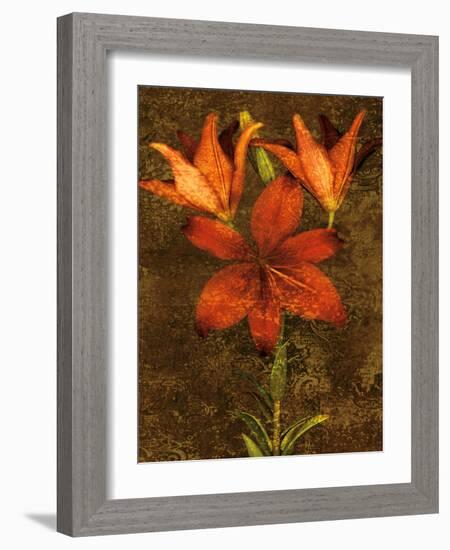 Red Lilies-John Seba-Framed Art Print