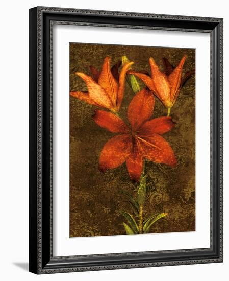 Red Lilies-John Seba-Framed Art Print