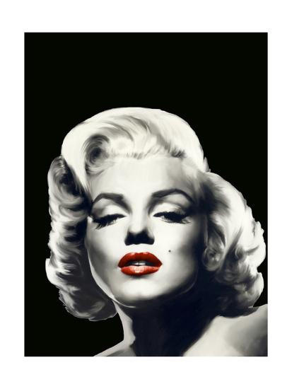 red lips marilyn in