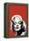 Red Lips Marilyn in Red-Chris Consani-Framed Stretched Canvas