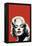 Red Lips Marilyn in Red-Chris Consani-Framed Stretched Canvas