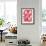 Red Lucky 8-Maria Lobo-Framed Giclee Print displayed on a wall