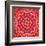 Red Mandala-AGCuesta-Framed Art Print