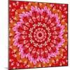 Red Mandala-AGCuesta-Mounted Art Print