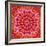 Red Mandala-AGCuesta-Framed Art Print