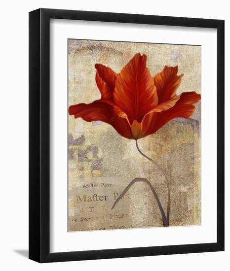 Red Masterpiece I-Louise Montillio-Framed Art Print