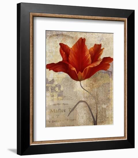 Red Masterpiece I-Louise Montillio-Framed Art Print