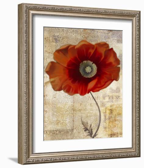 Red Masterpiece II-Louise Montillio-Framed Art Print