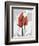 Red Moment Flamingo-Albert Koetsier-Framed Premium Giclee Print