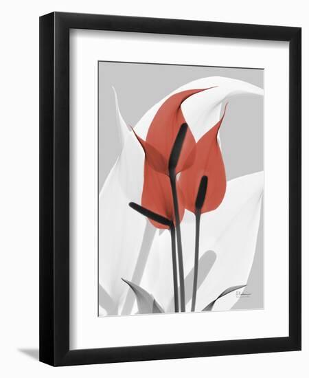 Red Moment Flamingo-Albert Koetsier-Framed Premium Giclee Print