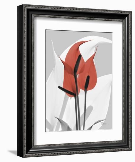 Red Moment Flamingo-Albert Koetsier-Framed Premium Giclee Print