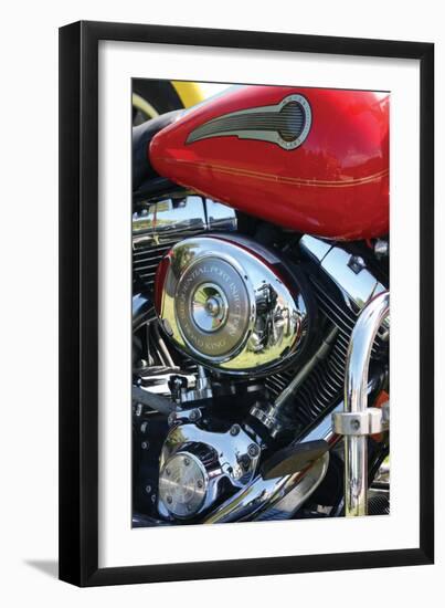 Red Motorcycle-Tammy Putman-Framed Photographic Print