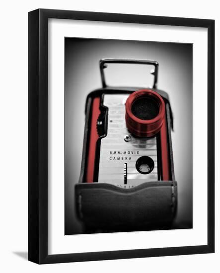 Red Movie Camera with Border-Gail Peck-Framed Photographic Print