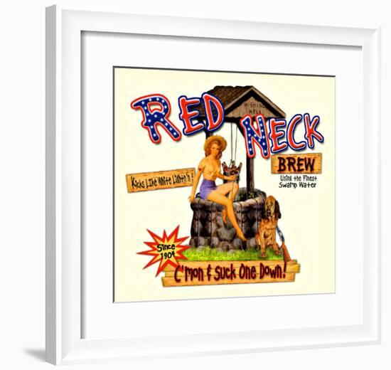 Red Neck Brew-null-Framed Giclee Print
