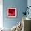 Red night of resonance-Hyunah Kim-Framed Art Print displayed on a wall