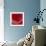 Red night of resonance-Hyunah Kim-Framed Art Print displayed on a wall