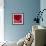 Red night of resonance-Hyunah Kim-Framed Art Print displayed on a wall