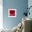 Red night of resonance-Hyunah Kim-Framed Art Print displayed on a wall