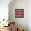 Red Nordic Sweater I-Artique Studio-Framed Stretched Canvas displayed on a wall