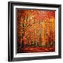 Red November-Philippe Sainte-Laudy-Framed Photographic Print