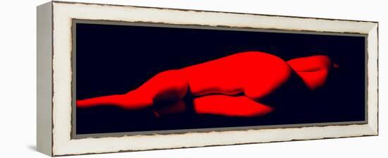 Red Nude Rear View-Ade Groom-Framed Premier Image Canvas