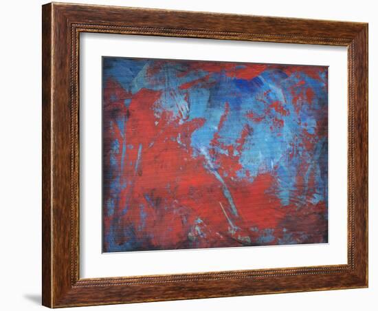 Red on Blue-Tim Nyberg-Framed Giclee Print