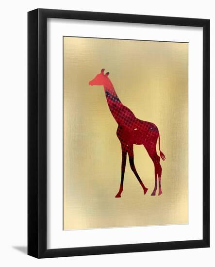 Red on Gold 2-Kimberly Allen-Framed Art Print