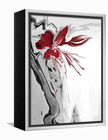 Red Orchid 1-Rabi Khan-Framed Stretched Canvas