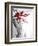 Red Orchid 1-Rabi Khan-Framed Art Print