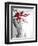 Red Orchid 1-Rabi Khan-Framed Art Print