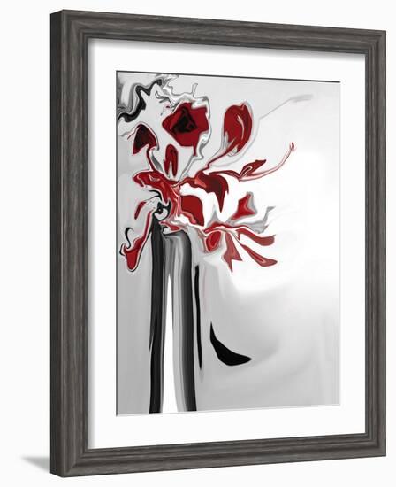 Red Orchid 2-Rabi Khan-Framed Art Print