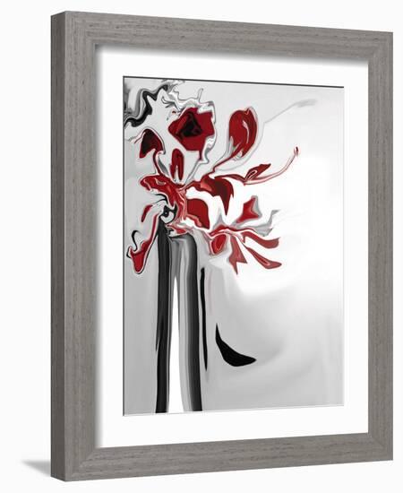 Red Orchid 2-Rabi Khan-Framed Art Print