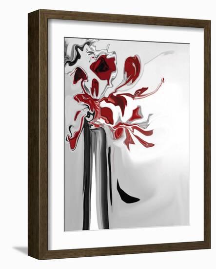 Red Orchid 2-Rabi Khan-Framed Art Print