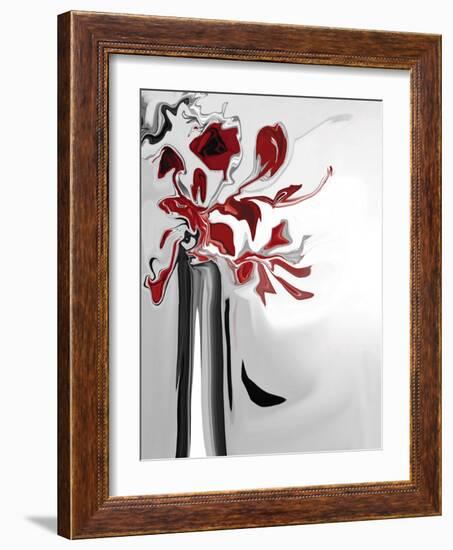 Red Orchid 2-Rabi Khan-Framed Art Print