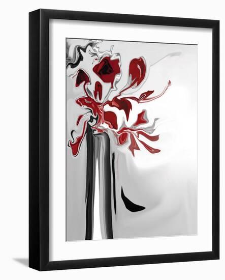 Red Orchid 2-Rabi Khan-Framed Art Print