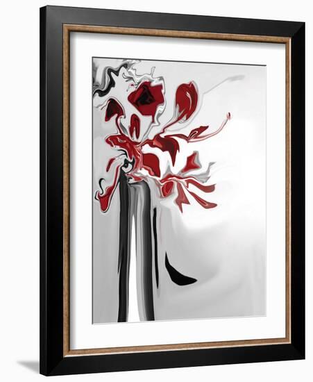 Red Orchid 2-Rabi Khan-Framed Art Print