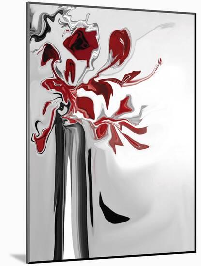 Red Orchid 2-Rabi Khan-Mounted Art Print
