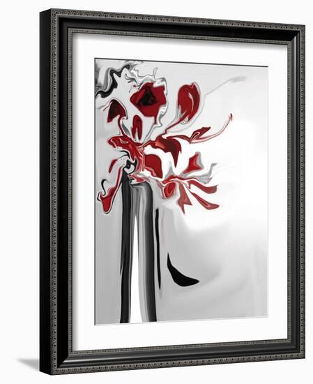 Red Orchid 2-Rabi Khan-Framed Art Print