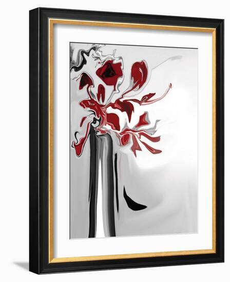 Red Orchid 2-Rabi Khan-Framed Art Print