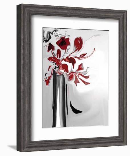 Red Orchid 2-Rabi Khan-Framed Art Print