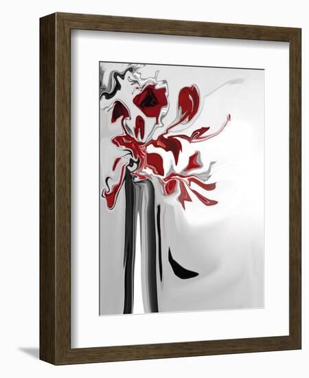 Red Orchid 2-Rabi Khan-Framed Art Print