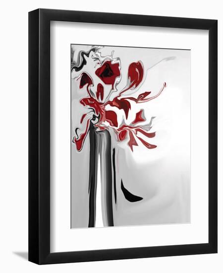 Red Orchid 2-Rabi Khan-Framed Art Print